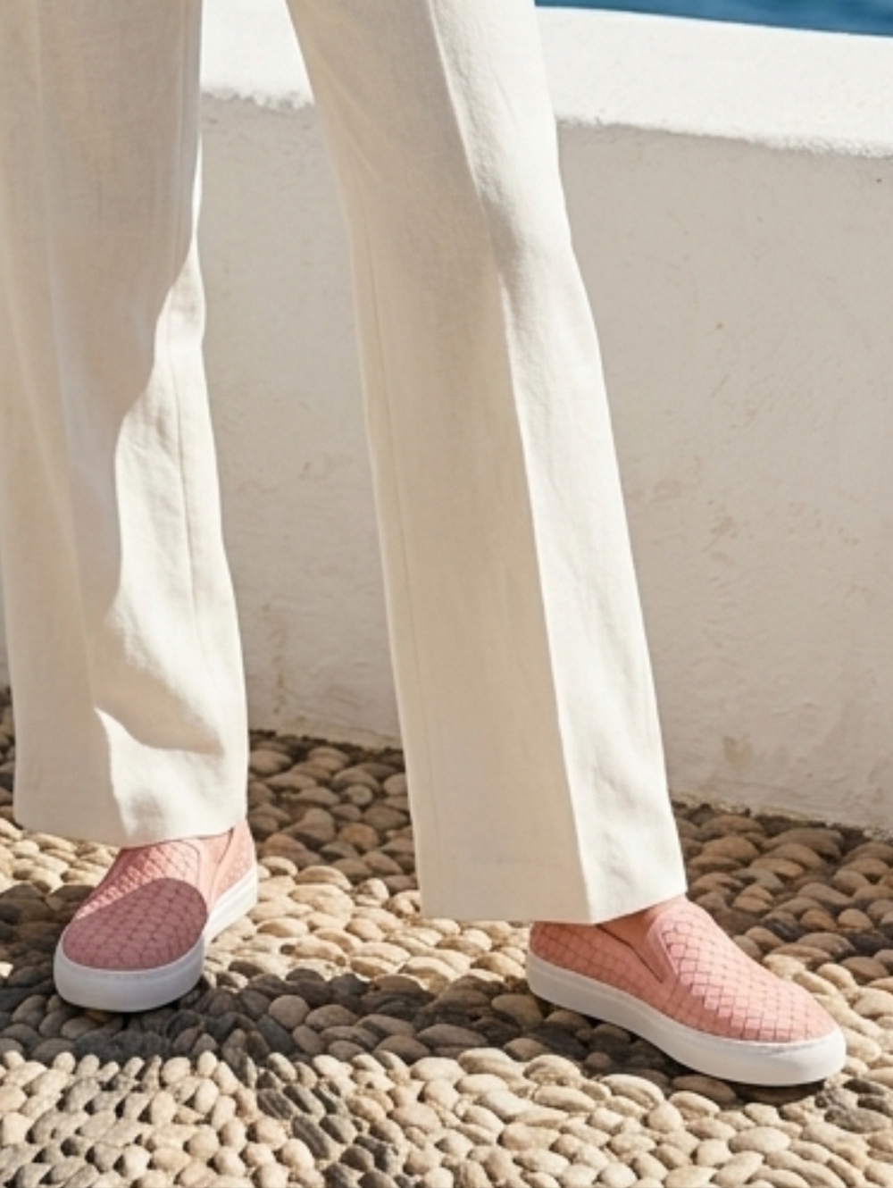 M. Gemi Cerchio woven Leather Slip on Sneaker - Picture 3 of 9